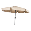 Libra parasol met volant ecru 3 m