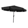 Libra parasol met volant zwart 3 m