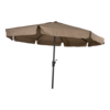 Libra parasol met volant taupe 3 m