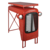Tractortafel rood