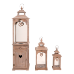 Lantaarn Wales Hout S/3