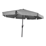 Libra parasol met volant grijs 3 m