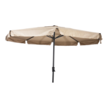 Libra parasol met volant ecru 3.5 m
