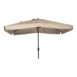 Libra parasol met volant ecru 3x2 m