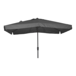 Libra parasol met volant grijs 3x2 m
