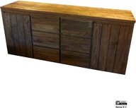 Dressoir Bridge Teak 2 deuren, 6 lades 200cm