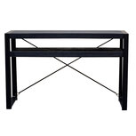 Bijzettafel Britt Zwart 2 lagen 120cm