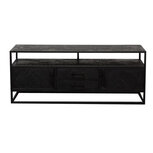 TV Kast Jax Zwart 2 deuren, 2 lades 150cm