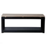 Bank met Houtopslag rechthoek