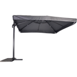  Virgo zweefparasol met volant grijs 3x3 m