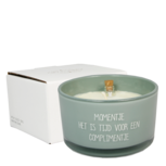 FLESSENPOST KAARS - MOMENTJE. HET IS TIJD VOOR EEN COMPLIMENTJE