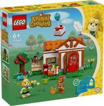Lego Animal Crossing Isabelle op visite