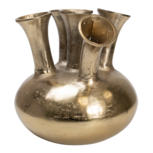 Vaas Tulp metaal goud &oslash;30x30cm