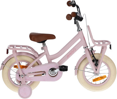 AMIGO Bella 12 Inch Meisjes Terugtraprem Roze