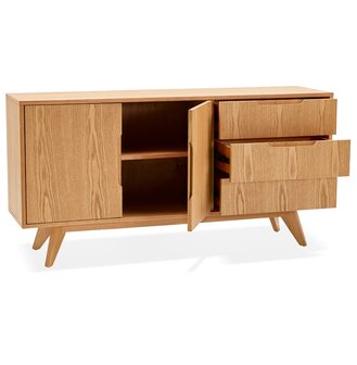 Designkast &#039;PORTOBELLO&#039; in hout met natuurlijke afwerking