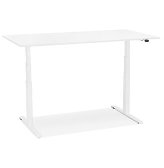 Witte elektrische zit/sta-bureau &#039;TRONIK&#039; - 140x70 cm