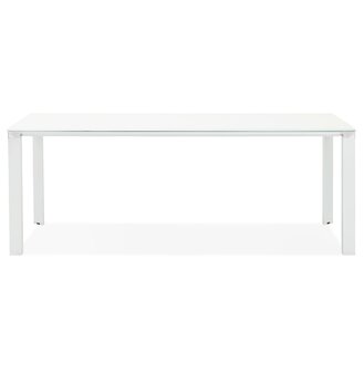 Design vergadertafel/eettafel &#039;XLINE&#039; van wit glas - 200x100 cm