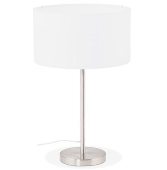 Witte, in de hoogte regelbare tafellamp &#039;LIVING MINI&#039;