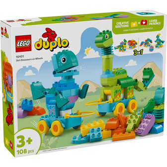 LEGO DUPLO Town 3-in-1 dinosaurussen op wielen