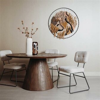 Premana Eetkamertafel 130 cm Bruin