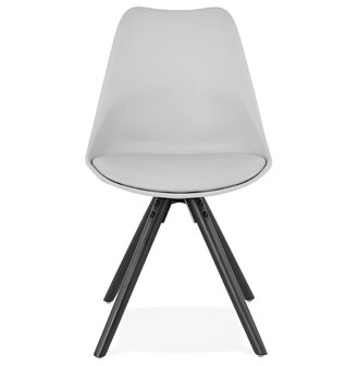 Design stoel &#039;PIPA&#039; grijs