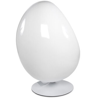 Wit en rode eivormige zetel &#039;COCOON&#039; eistoel