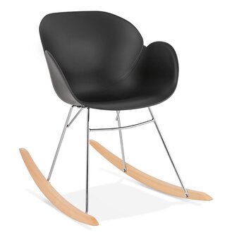 Zwarte design schommelstoel &lsquo;BASKUL&#039; in kunststof
