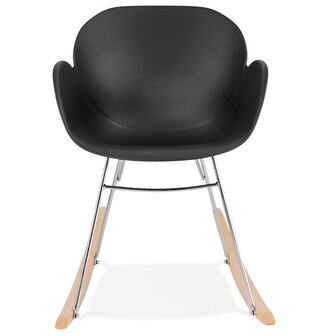 Zwarte design schommelstoel &lsquo;BASKUL&#039; in kunststof