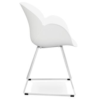 Designstoel &lsquo;NEGO&#039; in witte kunststof