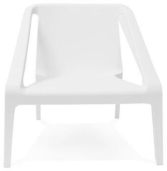 Lounge tuinzetel &lsquo;SUNNY&#039; in witte kunststof