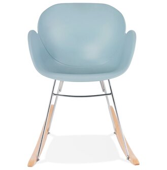 Design schommelstoel &#039;BASKUL&#039; blauw van kunststof