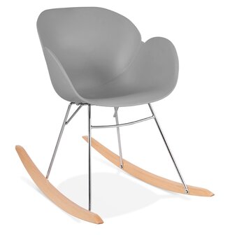Design schommelstoel &#039;BASKUL&#039; grijs van kunststof
