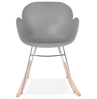 Design schommelstoel &#039;BASKUL&#039; grijs van kunststof