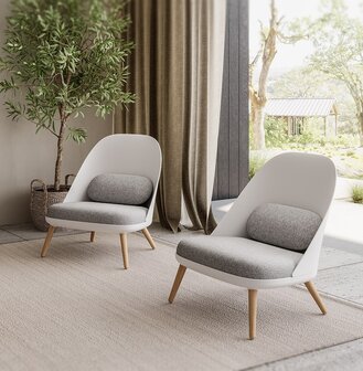 Design loungefauteuil &#039;TICOS&#039; in Scandinavische stijl