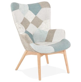 Oorfauteuil loungemodel &#039;DAMIAN&#039; in Scandinavische stijl