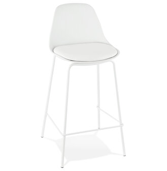 Industri&euml;le witte, halfhoge kruk &#039;COOKIE MINI&#039;