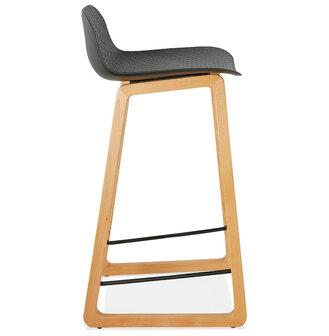 Halfhoge kruk &#039;MAKI MINI&#039; zwart Scandinavische stijl