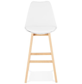Barkruk &lsquo;CAMILA&#039; wit Scandinavische stijl