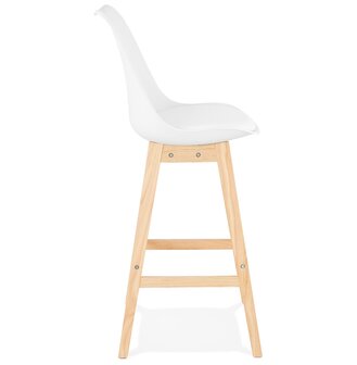 Barkruk &lsquo;CAMILA&#039; wit Scandinavische stijl