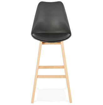 Barkruk &lsquo;CAMILA&#039; zwart Scandinavische stijl