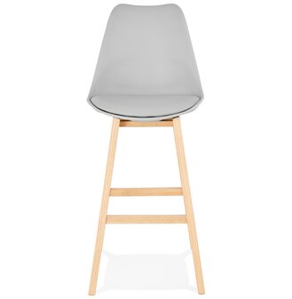 Barkruk &lsquo;CAMILA&#039; grijs Scandinavische stijl