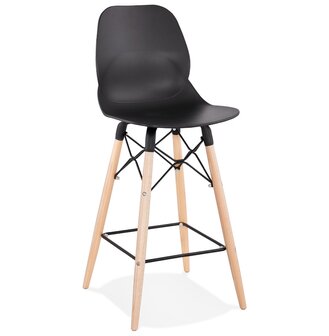 Halfhoge kruk &#039;COSMIK MINI&#039; zwart Scandinavische stijl