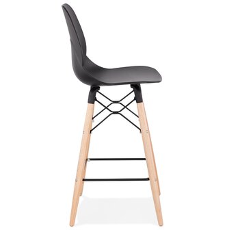 Halfhoge kruk &#039;COSMIK MINI&#039; zwart Scandinavische stijl