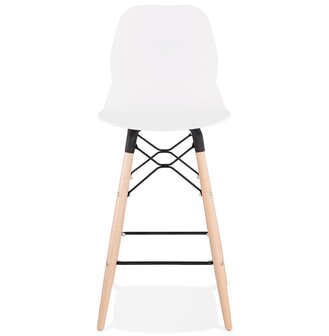 Halfhoge kruk &#039;COSMIK MINI&#039; wit Scandinavische stijl