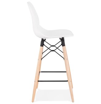 Halfhoge kruk &#039;COSMIK MINI&#039; wit Scandinavische stijl