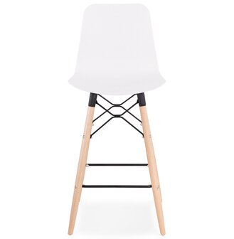 Halfhoge kruk &#039;MOZAIK MINI&#039; wit Scandinavische stijl