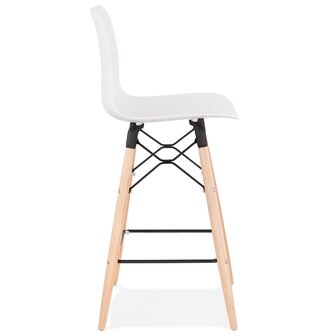 Halfhoge kruk &#039;MOZAIK MINI&#039; wit Scandinavische stijl