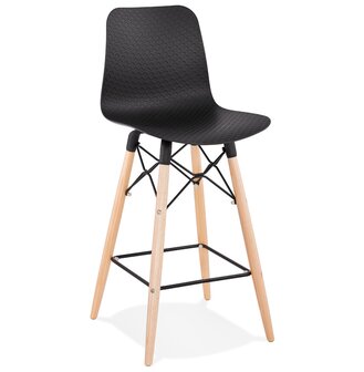 Halfhoge kruk &#039;MOZAIK MINI&#039; zwart Scandinavische stijl