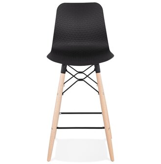 Halfhoge kruk &#039;MOZAIK MINI&#039; zwart Scandinavische stijl