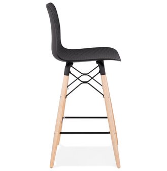 Halfhoge kruk &#039;MOZAIK MINI&#039; zwart Scandinavische stijl